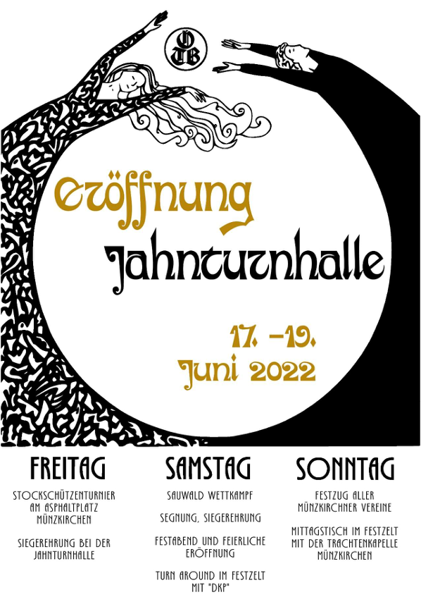 Eröffnung Jahnturnhalle - Plakat